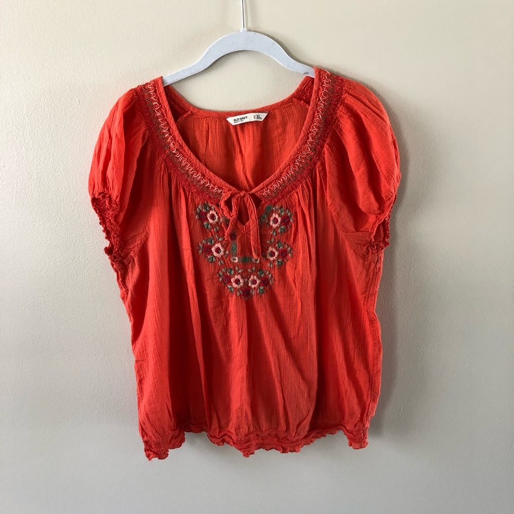 Old Navy • orange blouse